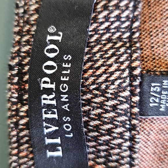 Liverpool Los Angeles Tweed Trousers. Size 12/31. Front Zipper & Pockets. - Picture 5 of 12